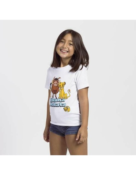 Child's Short Sleeve T-Shirt The Lion King White