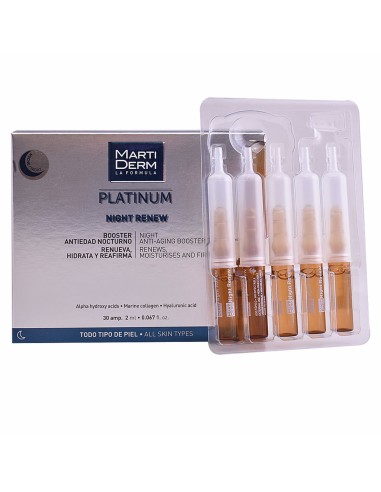 Ampoules Martiderm Platinum Night Renew