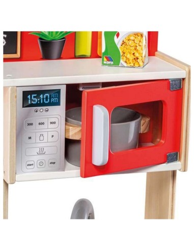Toy kitchen Moltó 21292 Wood Red (10 pcs)