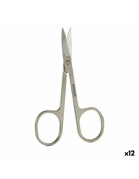 Nail Scissors Berilo 1703241 Silver Steel (12 Units)