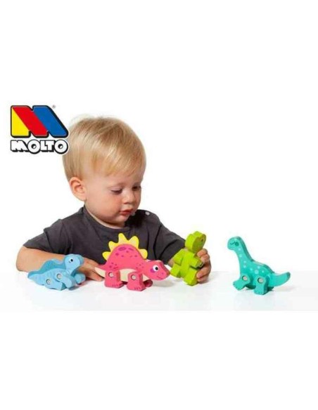 Set of Dinosaurs Moltó 21295 4 Pieces