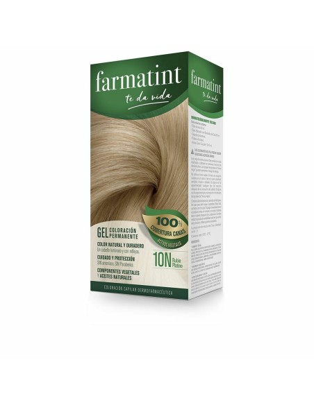 Permanent Dye Farmatint 10n-Rubio Platino Gel