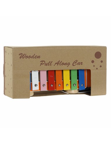 Xylophone DKD Home Decor 27 x 13,6 x 8,5 cm Metal Wood (3 Pieces)