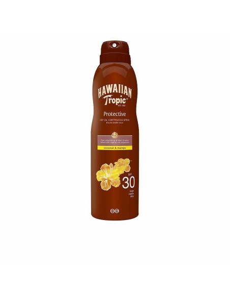 Sun Screen Spray Hawaiian Tropic Coconut Mango Oil Spf 30 Coconut 180 ml