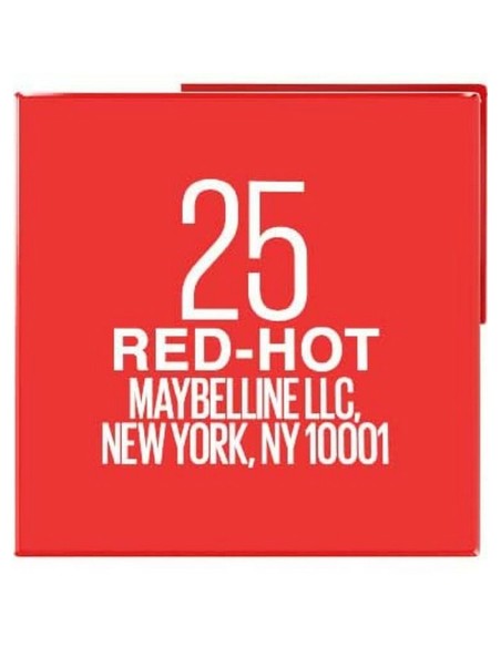 shimmer lipstick Maybelline Superstay Vinyl Link 25-red-hot