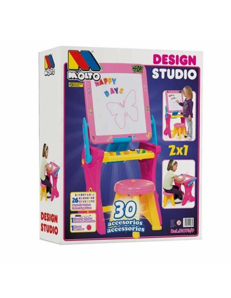 Desk Moltó Magnetic Pink