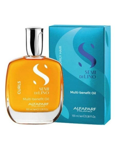 Hair Oil Alfaparf Milano Semi Di Lino Multifunction Curly Hair (100 ml)
