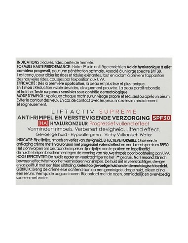 Day-time Anti-aging Cream Vichy LiftActiv Suprème SPF 30 (50 ml)