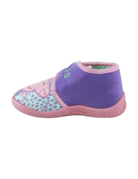 3D House Slippers Peppa Pig Pink Purple