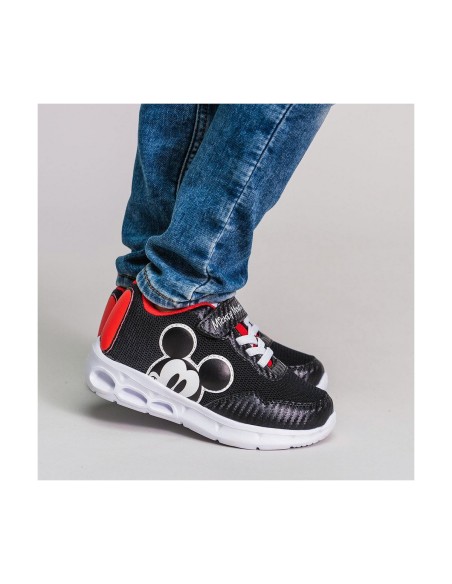 LED Trainers Mickey Mouse Black