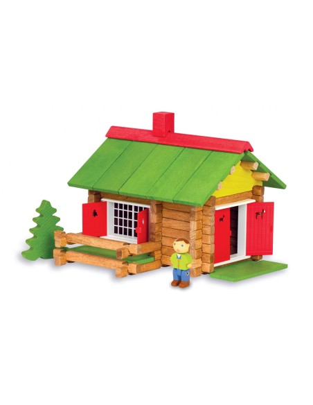 Action Figures Jeujura My Wooden Chalet  100 Pieces Playset