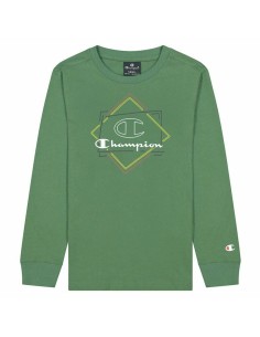 Children’s Long Sleeve T-shirt Champion Athletic Crewneck  Green 2