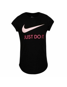 Child's Short Sleeve T-Shirt Nike  Swoosh JDI Black