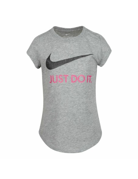 Child's Short Sleeve T-Shirt Nike  Swoosh JDI Grey