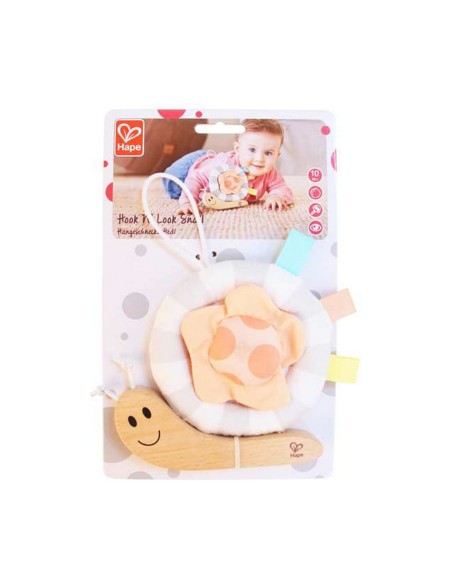 Rattle Cuddly Toy Hape Snail 16,5 x 3 cm