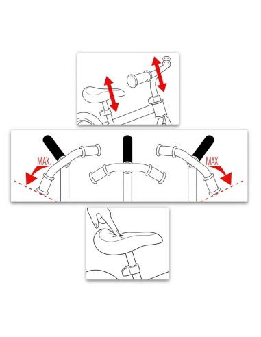 Children's Bike Skids Control Green Steel Footrest