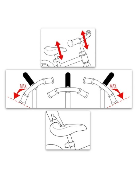 Children's Bike Skids Control Green Steel Footrest