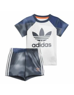 Children's Sports Outfit Adidas Camouflage Print  White