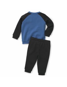 Children’s Tracksuit Puma Minicats Essentials Raglan Black Blue 2