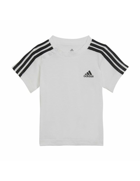 Sports Outfit for Baby Adidas Three Stripes Black White