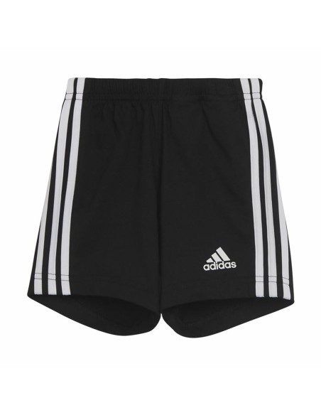 Sports Outfit for Baby Adidas Three Stripes Black White