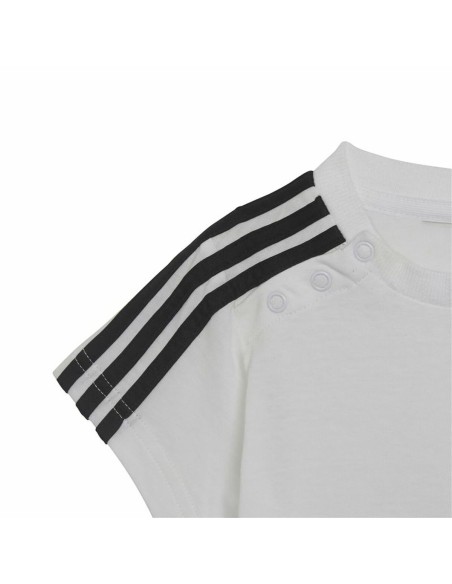 Sports Outfit for Baby Adidas Three Stripes Black White