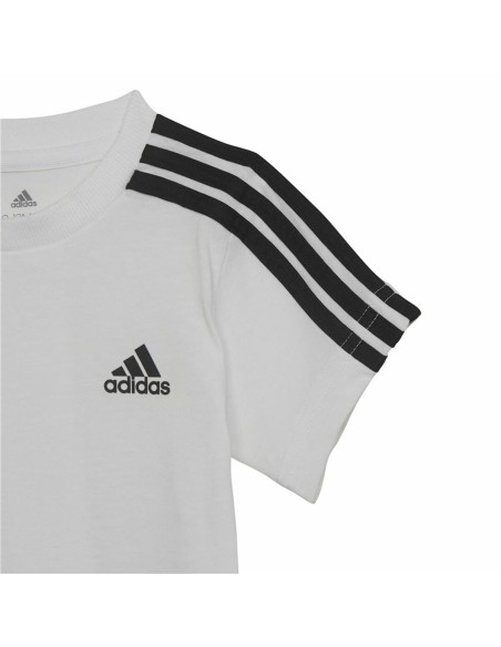 Sports Outfit for Baby Adidas Three Stripes Black White