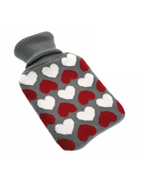 Hot Water Bottle Versa Hearts Rubber