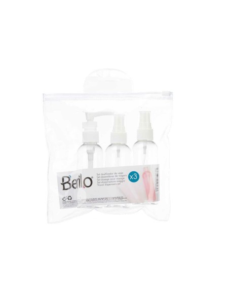 Travel Set Berilo CH56289 White Transparent Plastic (36 Units)