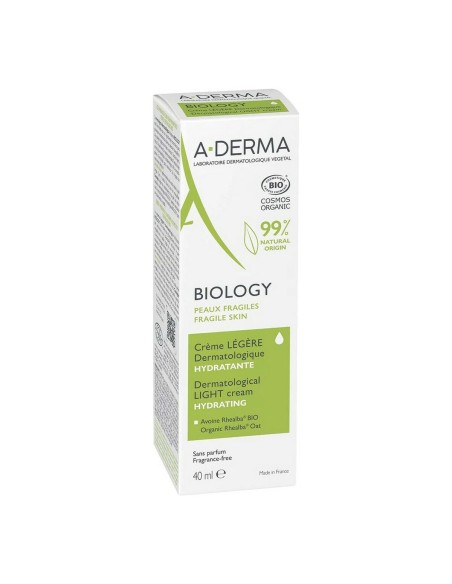 Hydrating Cream A-Derma Biology Light (40 ml)