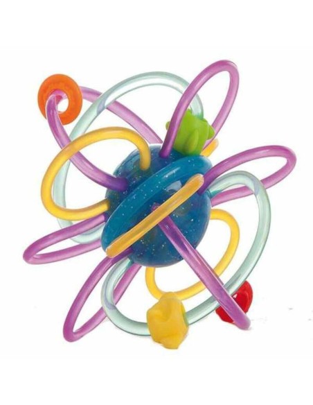 Teething Rattle for Babies Rings Flexible 12 cm (Ø 12 cm)