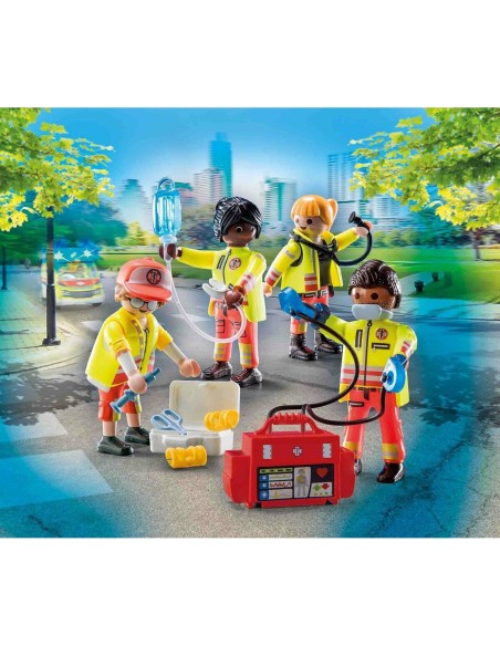 Playset Playmobil 71244 City Life Rescue Team 25 Pieces
