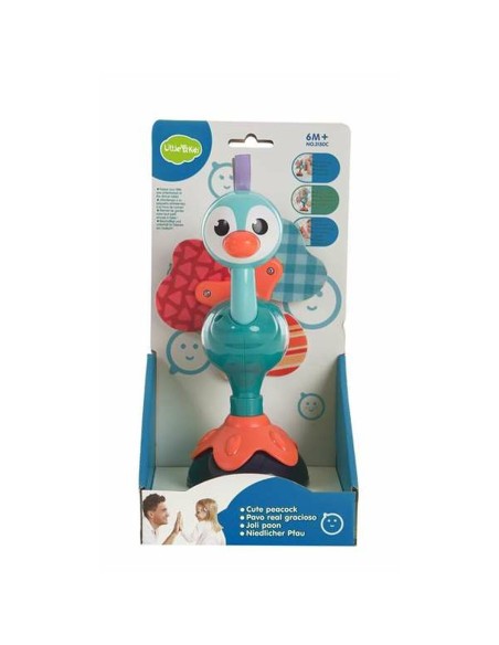 Rattle Peacock Suction cup 25 x 12 cm