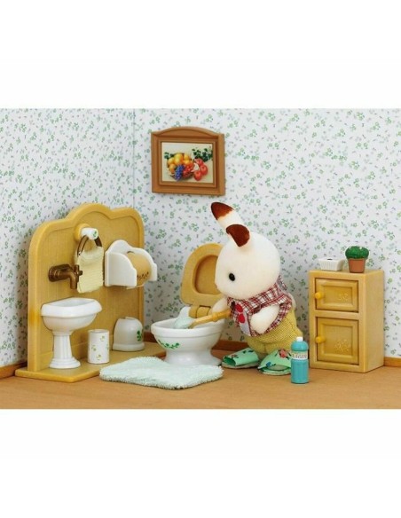 Action Figure Sylvanian Families Chocolate Rabbit and Toilet Set