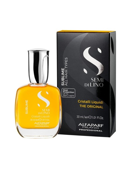 Hair Oil Semi Di Lino Sublime Cristal Liquid The Original Alfaparf Milano Semi Di Lino 30 ml
