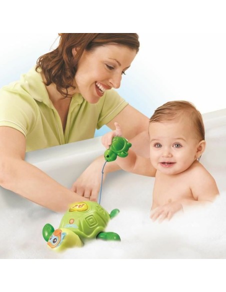 Bath Toy Vtech Baby Mother Turtle and Baby Swimmer underwater