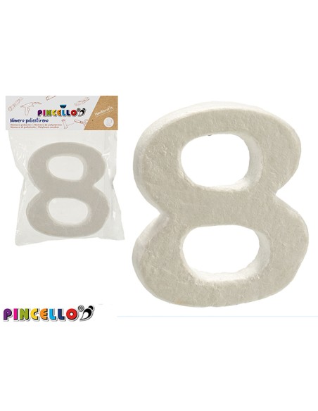 Number Pincello AR1607070 Number 8 polystyrene (12 Units)