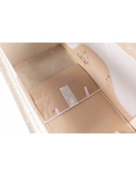 Travel cot Winnie The Pooh CZ10609 120 x 65 x 76 cm Beige