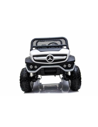 Children's Electric Car Mercedes Benz Unimog White 12 V