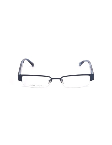 Unisex' Spectacle frame Alexander McQueen AMQ-4159-R1I Blue Ø 51 mm