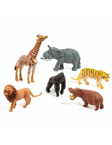 Set of 6 Wild Animals Moltó Plastic