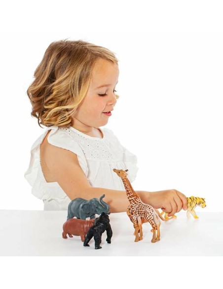 Set of 6 Wild Animals Moltó Plastic