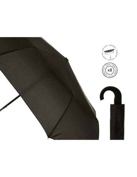 Umbrella Black Metal Cloth 100 x 100 x 62 cm (16 Units)