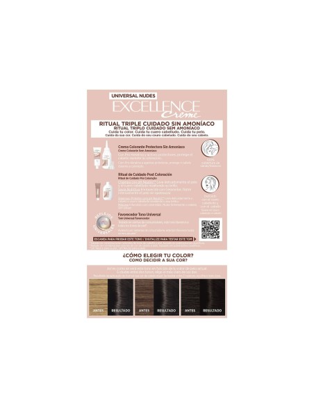 Permanent Dye L'Oreal Make Up Excellence Black