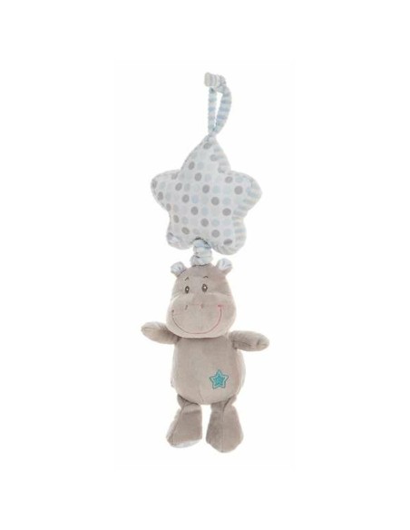 Rattle Cuddly Toy Hippopotamus 35 cm Blue