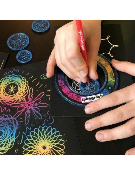 Drawing Set Spirograph Silverlit Black