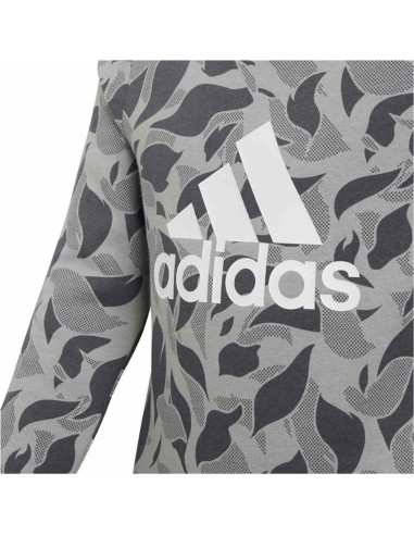 Hoodless Sweatshirt for Girls Adidas ID Crew Grey Light grey