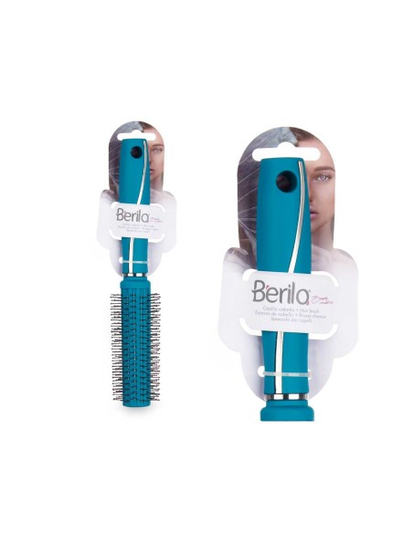 Round Brush Berilo 353 Green Silicone Plastic (12 Units)