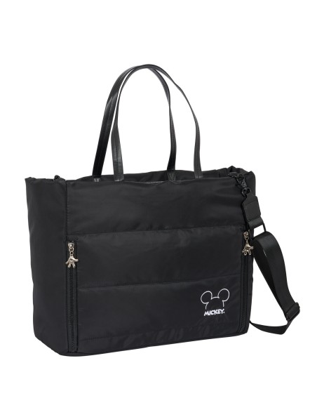 Bag Mickey Mouse Clubhouse Teen Mood Black 40 x 31 x 17 cm Padded