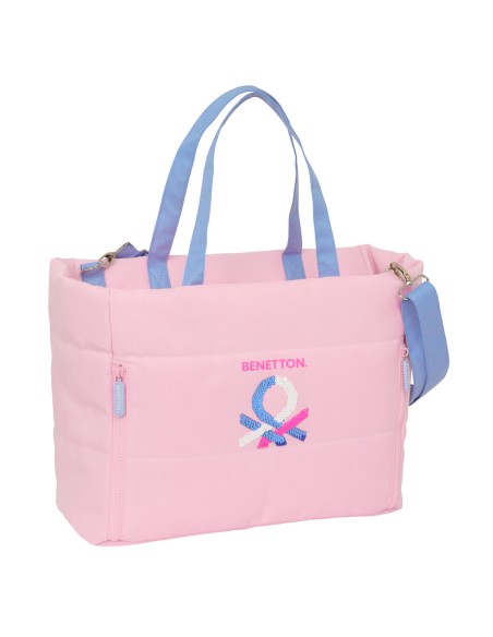 Bag Benetton Pink Pink 40 x 31 x 17 cm